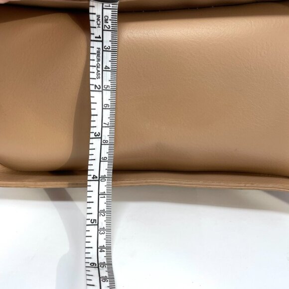 Pixie Mood Mag 10.25 x 11 Vegan Leather Crossbody Bag, Sand Color (flaws) - Picture 11 of 14